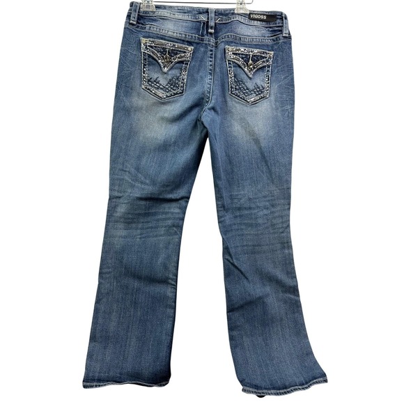 VIGOSS Women's Blue Denim Slim Boot Heritage Fit Jeans Size S14 L32 - Picture 4 of 16
